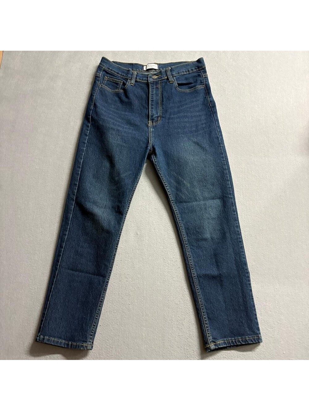 Yam's Jeans Womens Size 30 Blue Denim High Rise Straight Leg Jeans Made Thailand